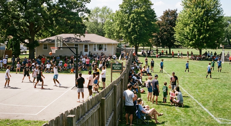 Canchas deportivas al lado